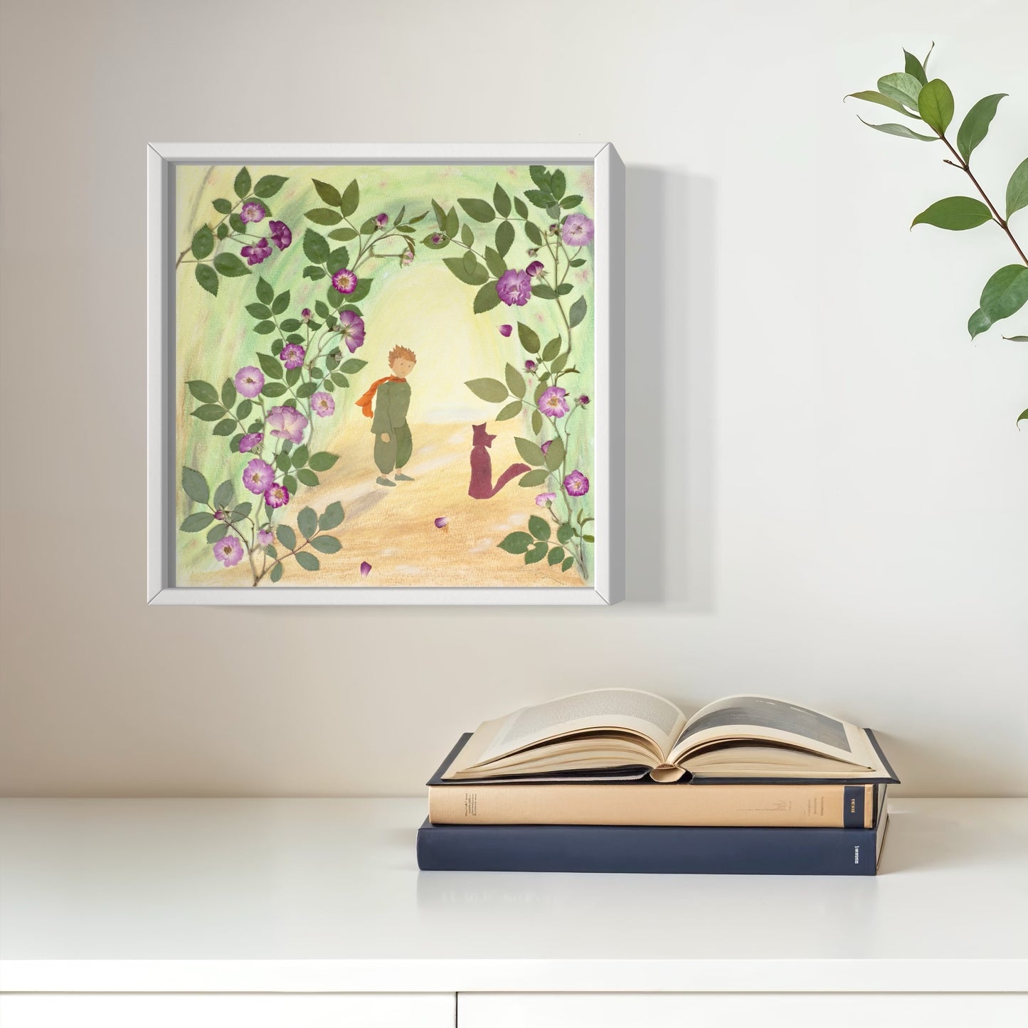 whimsical pressed flower art the little prince