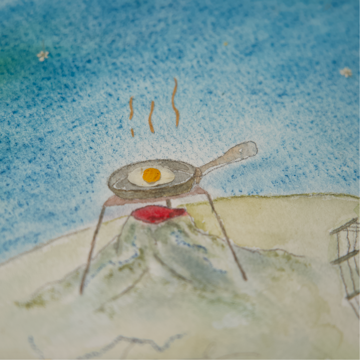Cooking Breakfast on The Little Prince's Volcano
