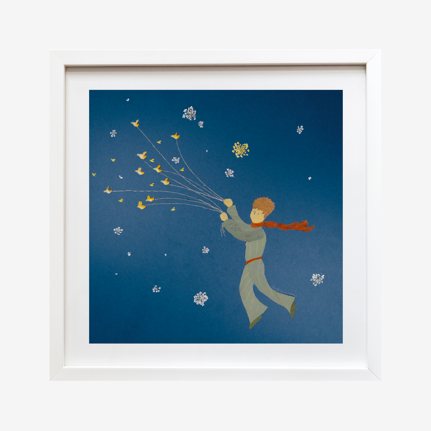 The Little Prince Flying with Wild Birds Art