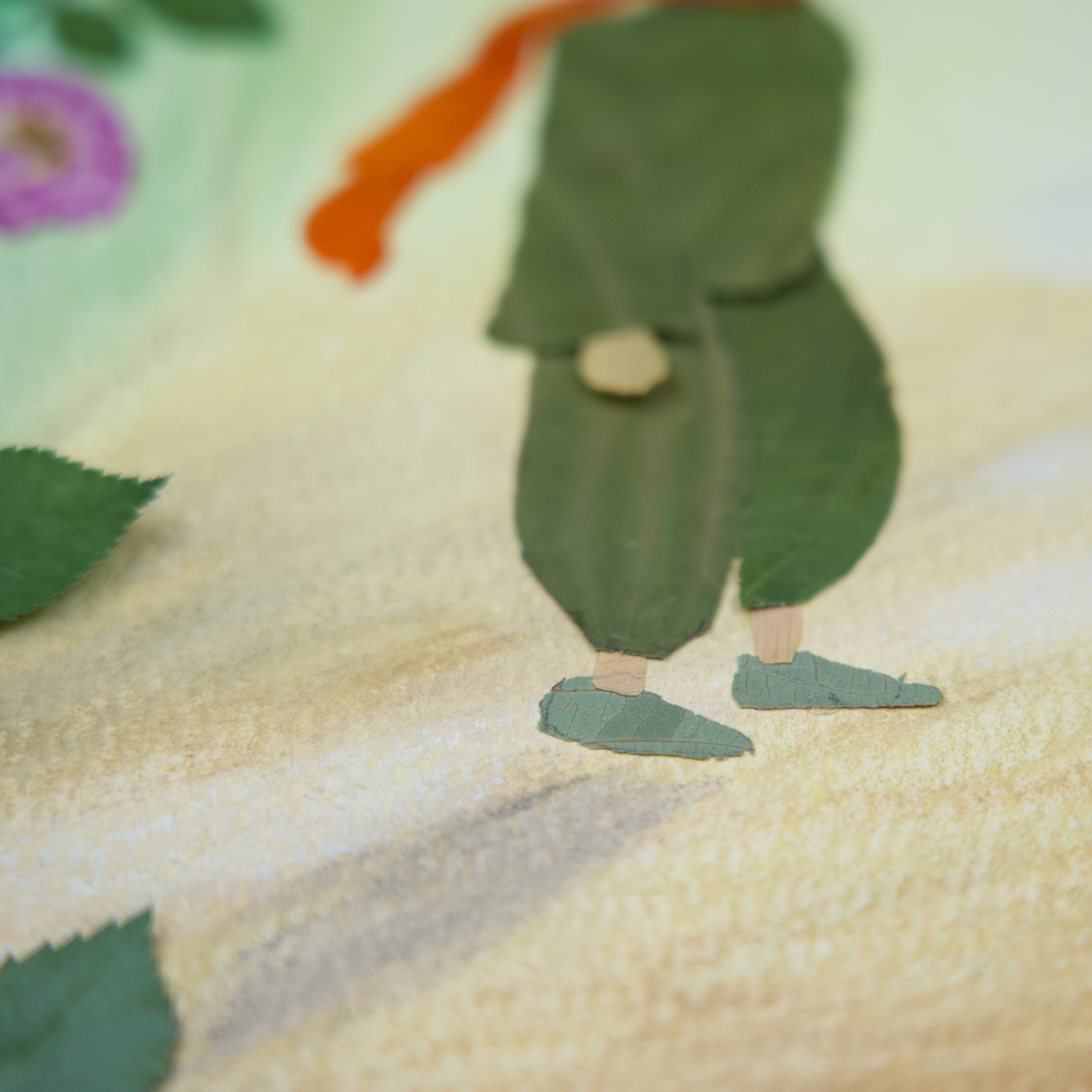 story inspired pressed flower art the little prince