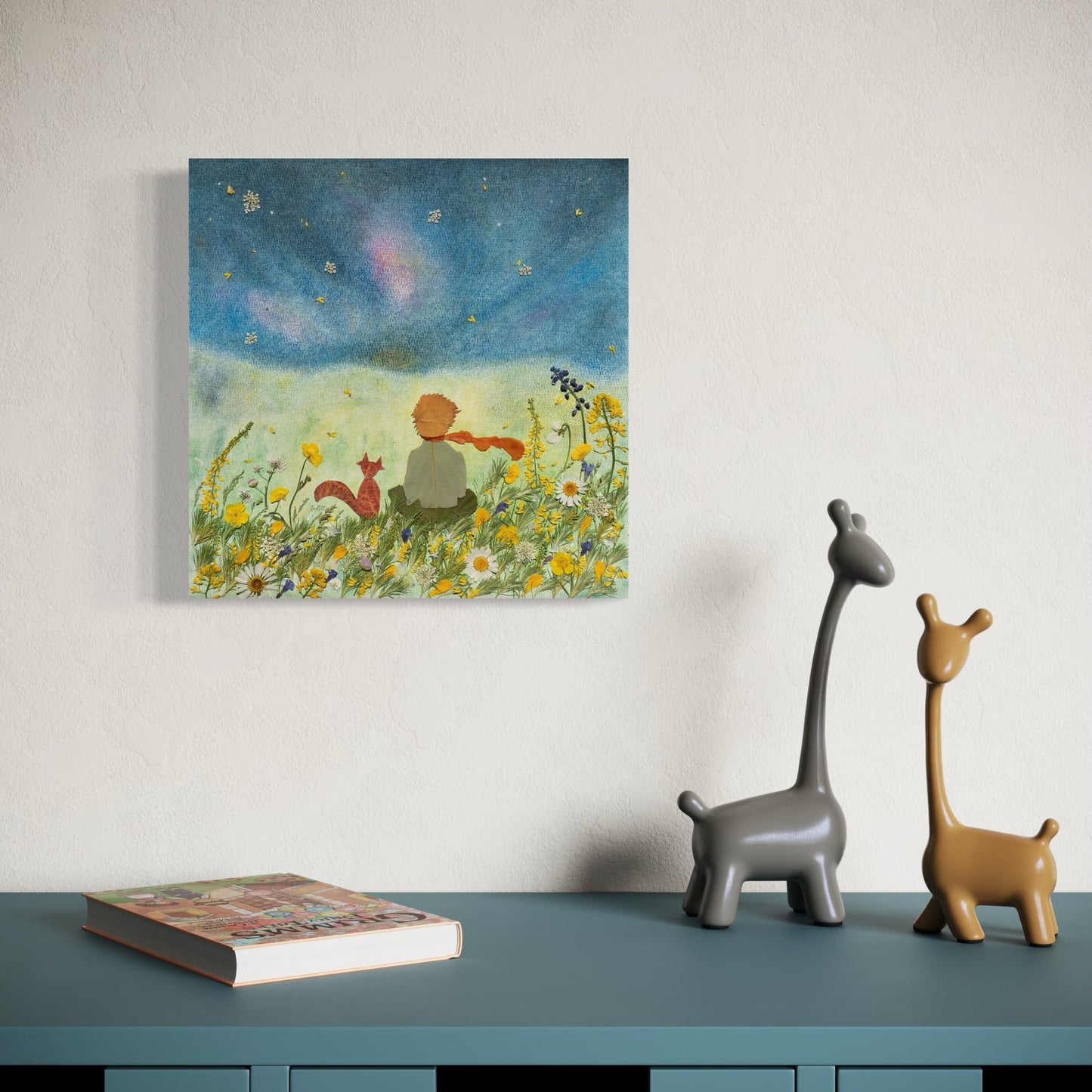 the little prince and his fox pressed flower