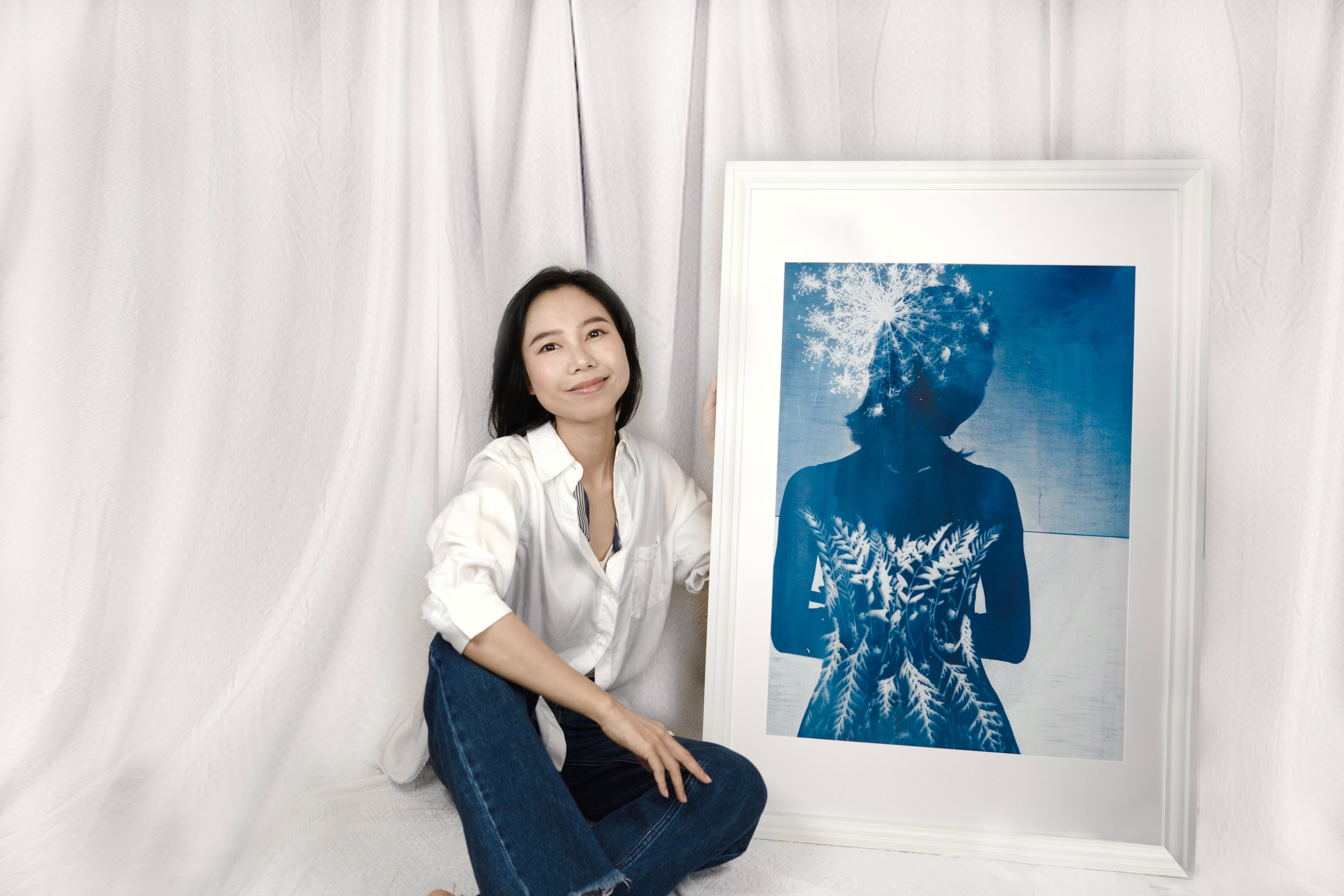 Load video: cyanotype artist&#39;s journey