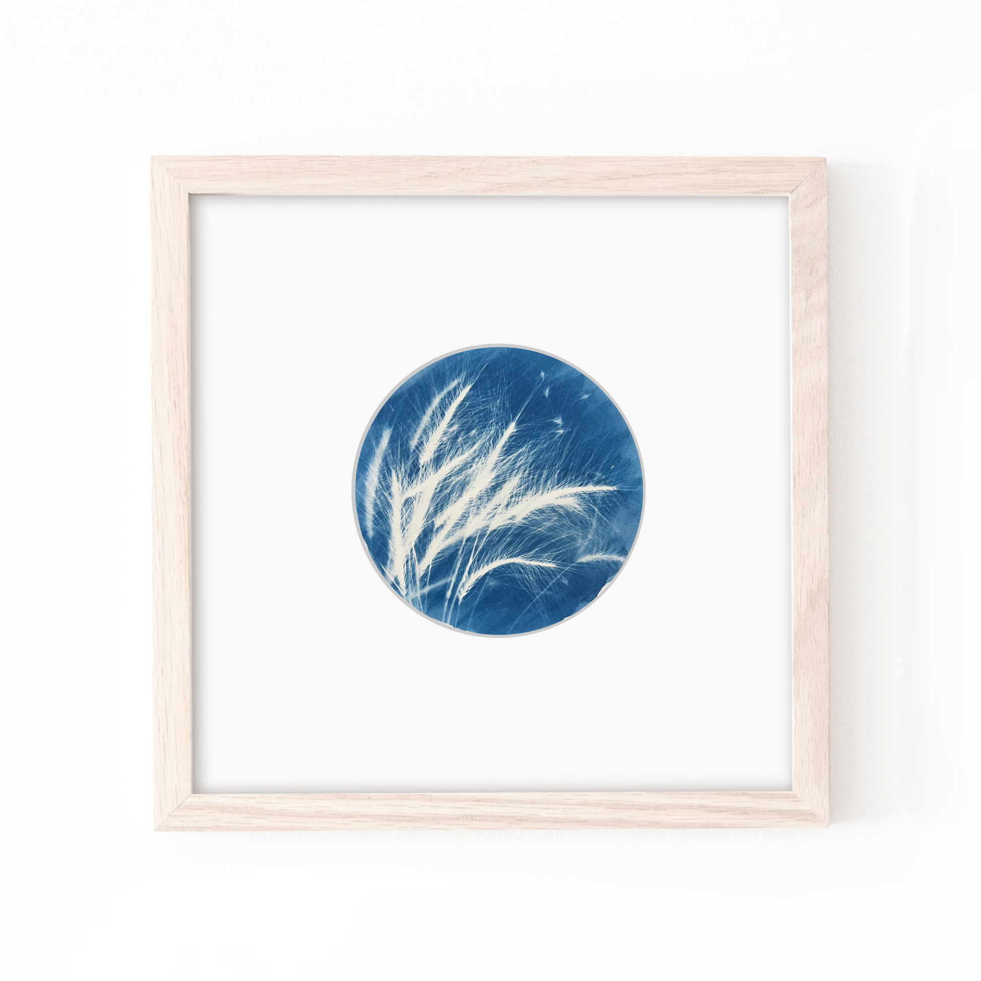 sun printing blue art for your home