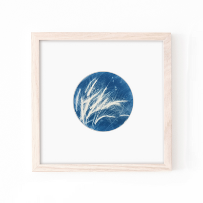 sun printing blue art for your home
