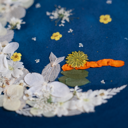 Pressed flower art botanical wall art