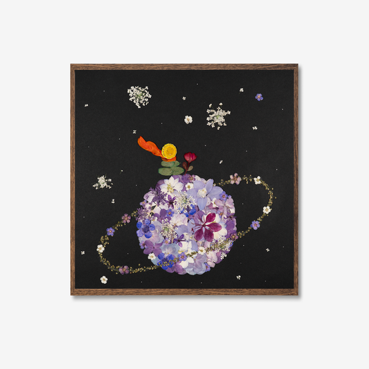 Botanical pressed flower wall art