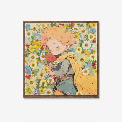 botanical pressed flower art for living room
