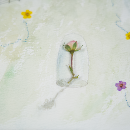 The Little Prince and His Rose Flower Art