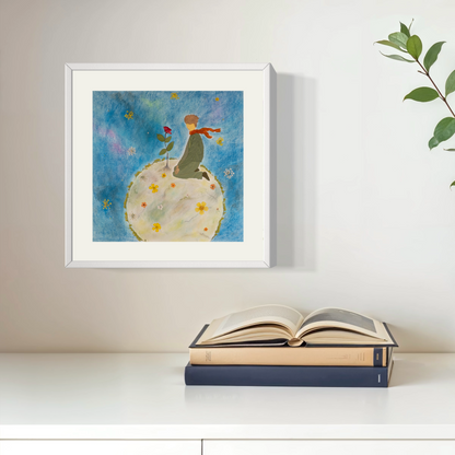 The Little Prince pressed flower art for your loved ones