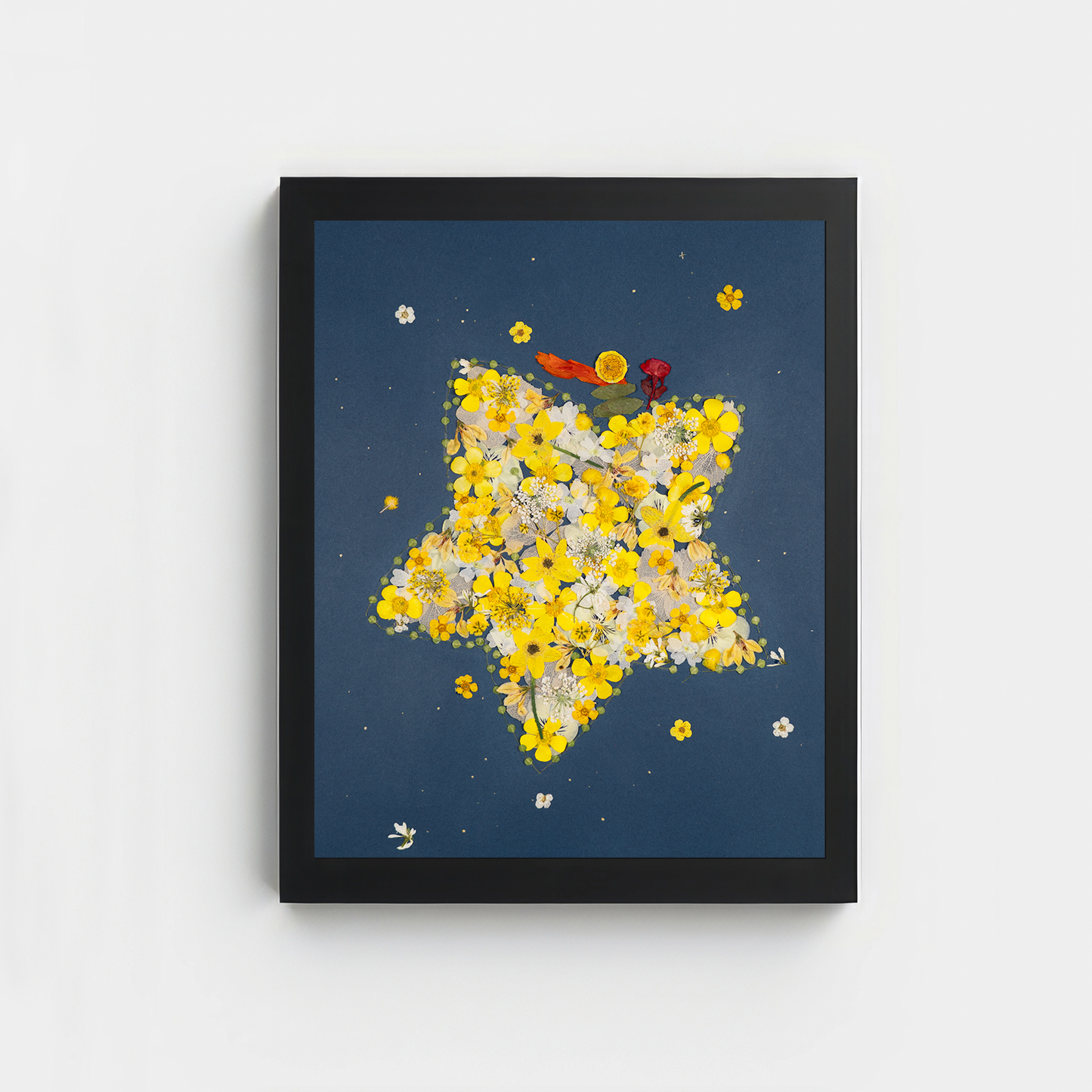 the little prince pressed flower art for friends