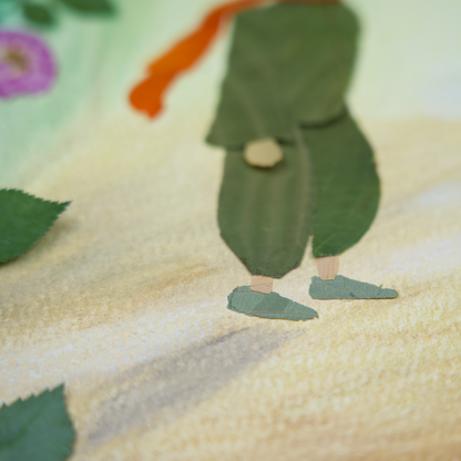 story inspired pressed flower art the little prince