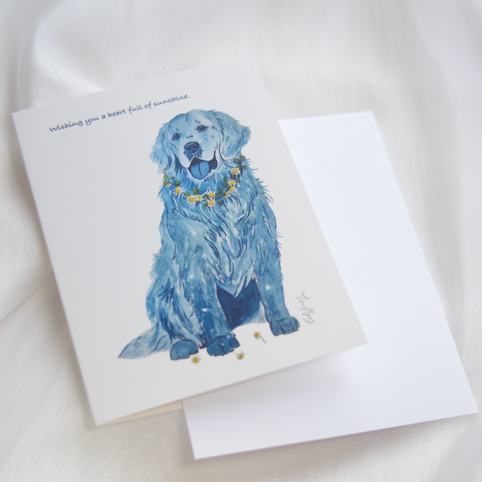dog art greeting cards for animal lovers Golden Retriever