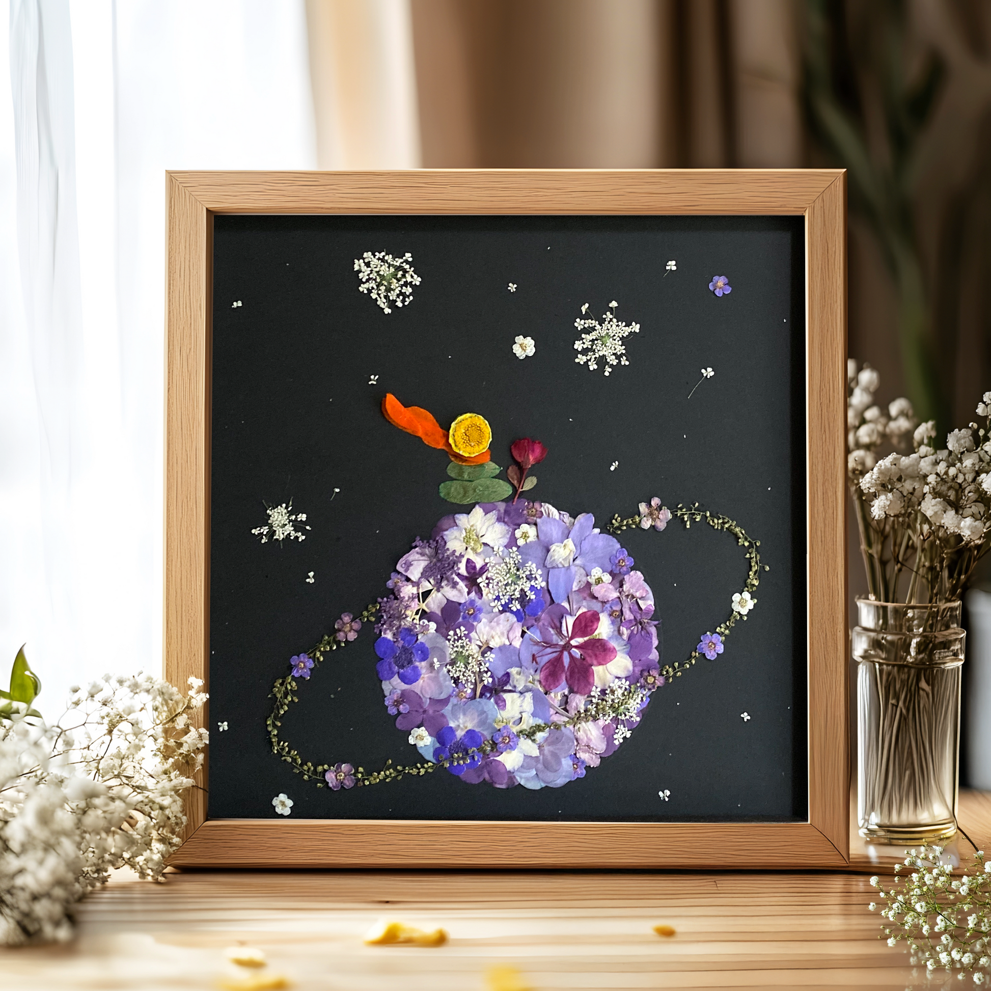 floral art for bedroom The Little Prince whimsical art