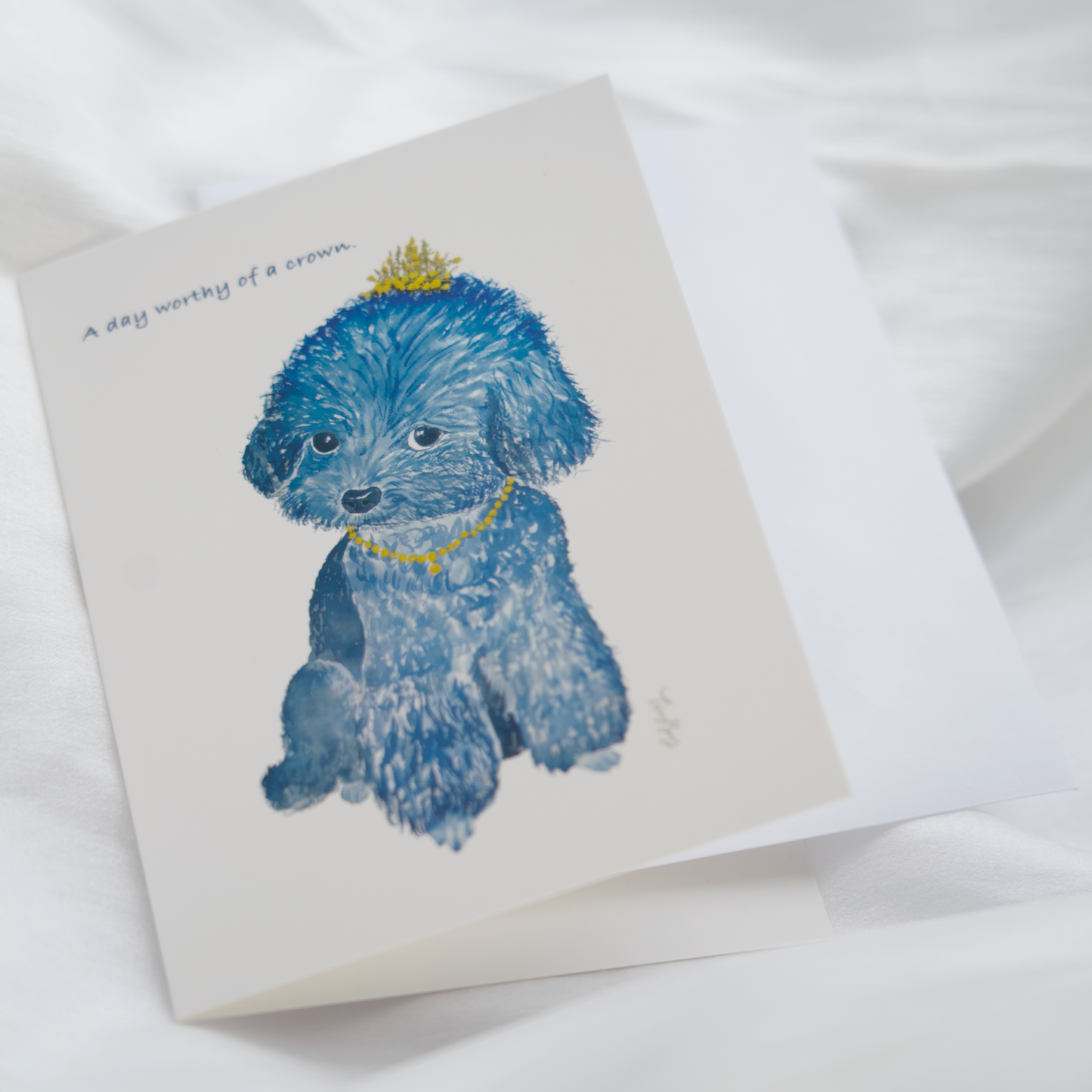 whimsical greeting cards for dog lovers teddy bear dog art