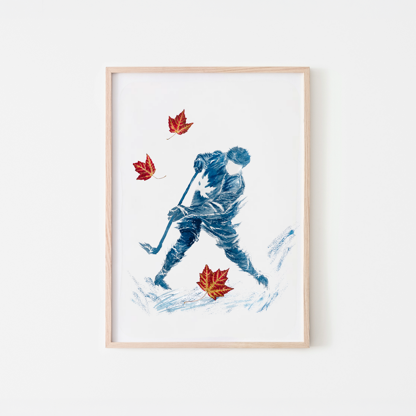 hockey painting Canada Toronto Maple Leafs for hockey lovers
