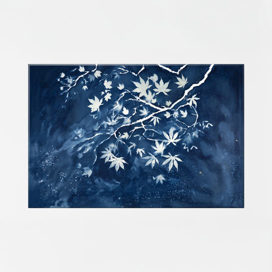 cyanotype prints botanical wall art