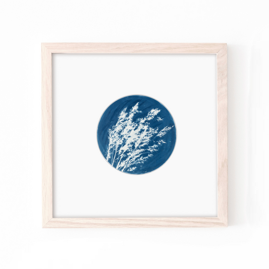 peaceful botanical blue art for bedroom home decor