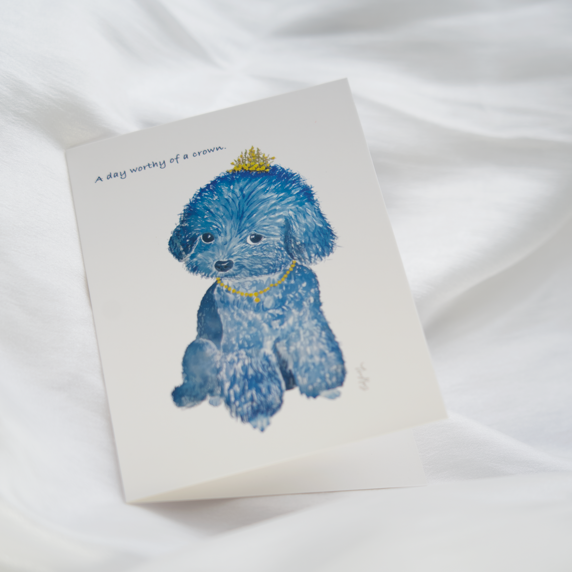 whimsical animal greeting cards for dog lovers teddy bear dog art